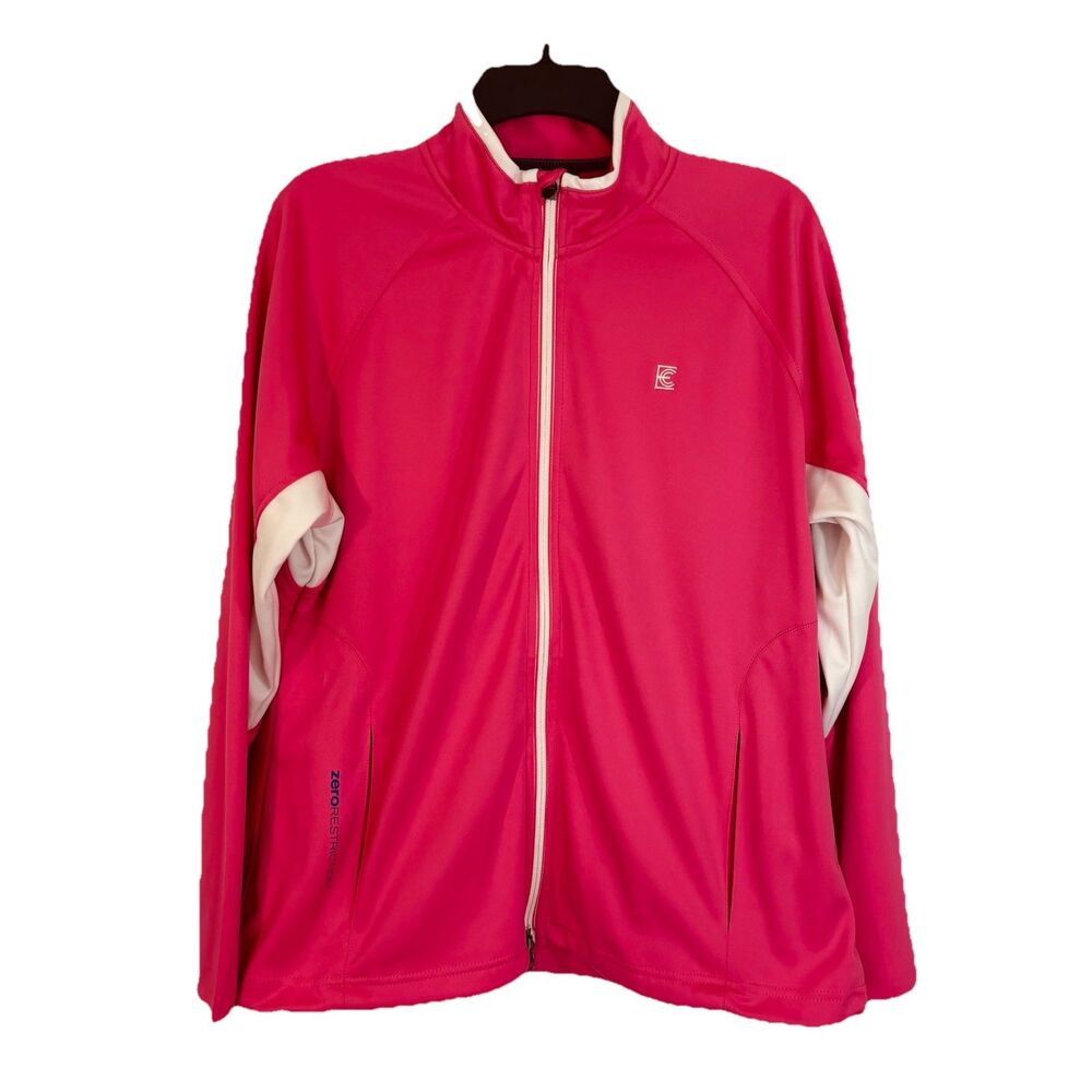 Zero Restriction Tour Series Jacket Womens XL Pink Full Zip Engineers CC Logo